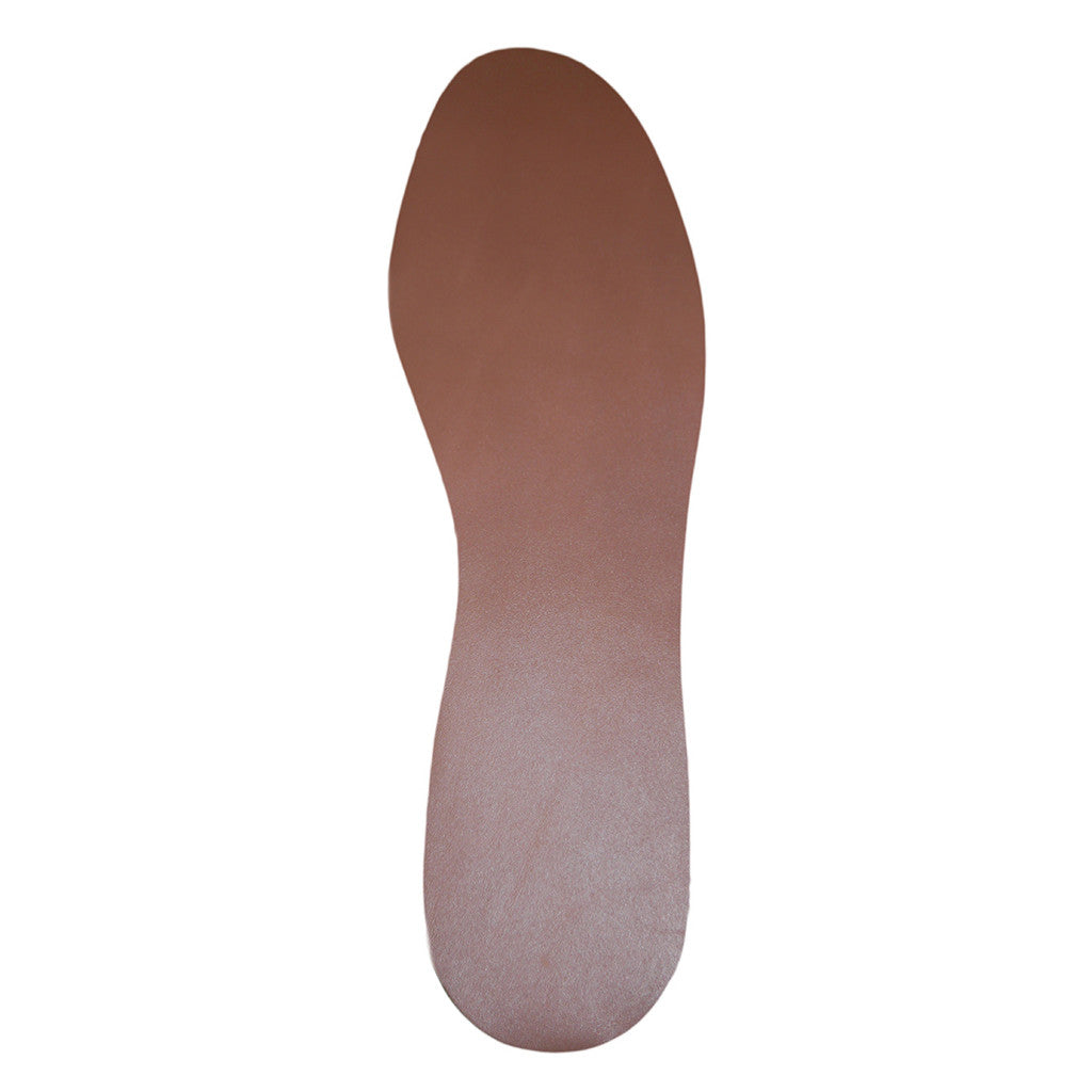 Handcrafted Thin Brown Oily Leather Insoles - Main Image