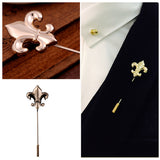 Golden French Lily (Fleur-de-lis) Lapel Pin - ShopFlairs