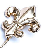 Golden French Lily (Fleur-de-lis) Lapel Pin - ShopFlairs