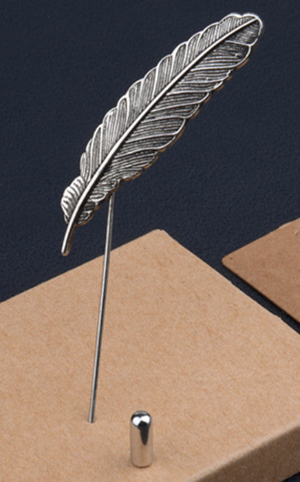 Silver Feather of Truth Lapel Pin