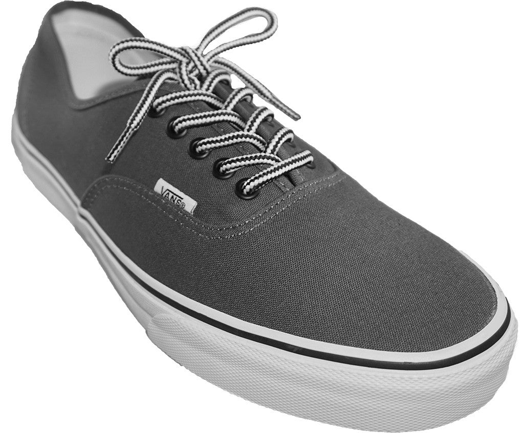 analyseren stel je voor kleur True White / Midnight Black] 35-36" Round Hiking Shoelaces for Vans –  ShopFlairs