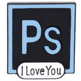[Photoshop PS I Love You] Enamel Brooch Pin