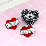 [Love Heart] Enamel Brooch Pin