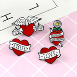 [Love Heart] Enamel Brooch Pin