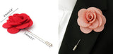 Candy Red Begonia Lapel Pin - ShopFlairs