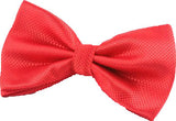Crimson Red [Diamond Shape Print] - Bow Tie and Pocket Square Matching Set - ShopFlairs