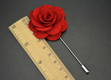 Amaranth Red Begonia Lapel Pin - ShopFlairs