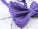 King Purple [Diamond Shape Print] - Bow Tie and Pocket Square Matching Set - ShopFlairs