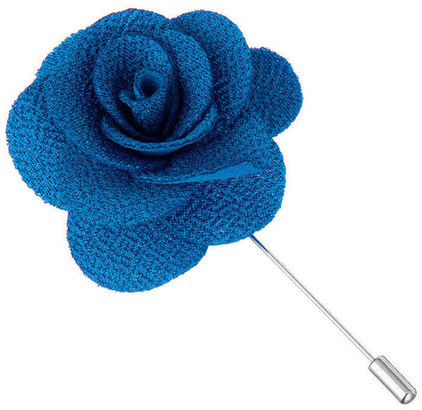 Azure Blue Begonia Lapel Pin - ShopFlairs