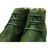 [Basil Green] - Round Waxed Cotton Shoelaces - ShopFlairs