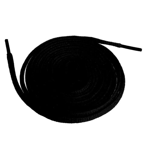 [All Black] - Oval Premium Shoelaces
