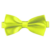 Chartreuse Green [Silky Smooth] - Bow Tie and Pocket Square Matching Set - ShopFlairs