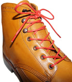 [Firebird Red] - Round Waxed Cotton Shoelaces - ShopFlairs