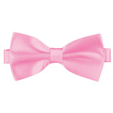 Flamingo Pink [Silky Smooth] - Bow Tie and Pocket Square Matching Set - ShopFlairs