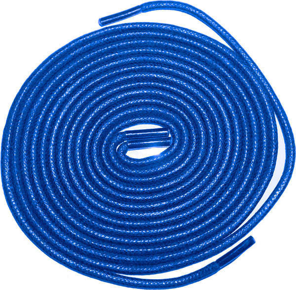[French Blue] - Round Waxed Cotton Shoelaces - ShopFlairs