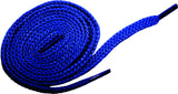 [French Blue] - Flat Woven Shoelaces - ShopFlairs
