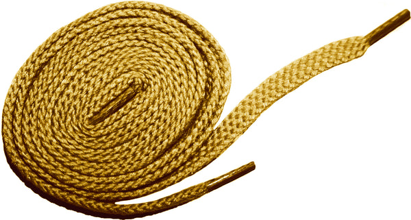 [Ginger Beige] - Flat Woven Shoelaces - ShopFlairs