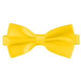 Golden Yellow [Silky Smooth] - Bow Tie and Pocket Square Matching Set - ShopFlairs