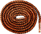 [British Tan] - Round Waxed Braided Hemp Rope Style Shoelaces - ShopFlairs