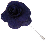 Indigo Blue Begonia Lapel Pin - ShopFlairs