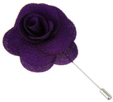 Indigo Purple Begonia Lapel Pin - ShopFlairs