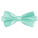 Light Turquoise [Silky Smooth] - Bow Tie and Pocket Square Matching Set