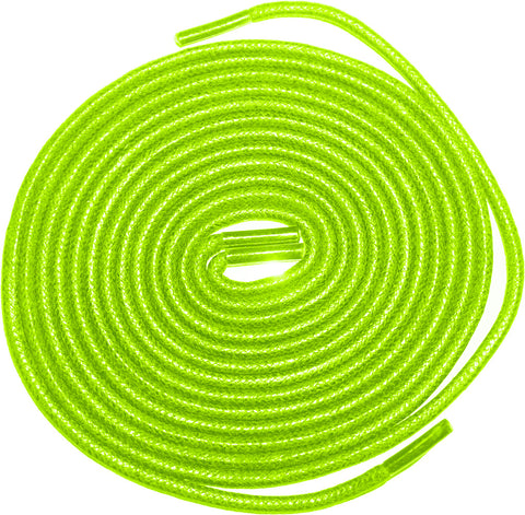 [Avocado Green] - Round Waxed Cotton Shoelaces - ShopFlairs