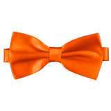 Mandarin Orange [Silky Smooth] - Bow Tie and Pocket Square Matching Set - ShopFlairs