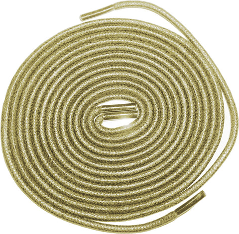 [Olive Beige] - Round Waxed Cotton Shoelaces - ShopFlairs