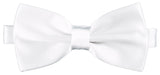 Marshmallow White [Silky Smooth] - Bow Tie and Pocket Square Matching Set - ShopFlairs