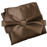 Persian Bronze [Silky Smooth] - Bow Tie and Pocket Square Matching Set - ShopFlairs