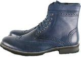 [Prussian Blue] - Flat Waxed Cotton Shoelaces - ShopFlairs