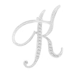 [Silver Initial Letter K] Plated Metal Lapel Pin - ShopFlairs