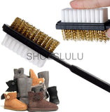 Suede & Nubuck 2 Ways Leather Large Brush Cleaner with Longer Wires - ShopFlairs