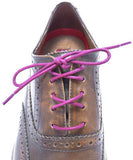 [Sharp Purple] - Round Waxed Cotton Shoelaces - ShopFlairs