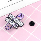 [You Are Safe With Me] Enamel Brooch Pin - ShopFlairs