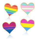 [LGBTQ+] Pansexual Heart, Enamel Brooch Pin